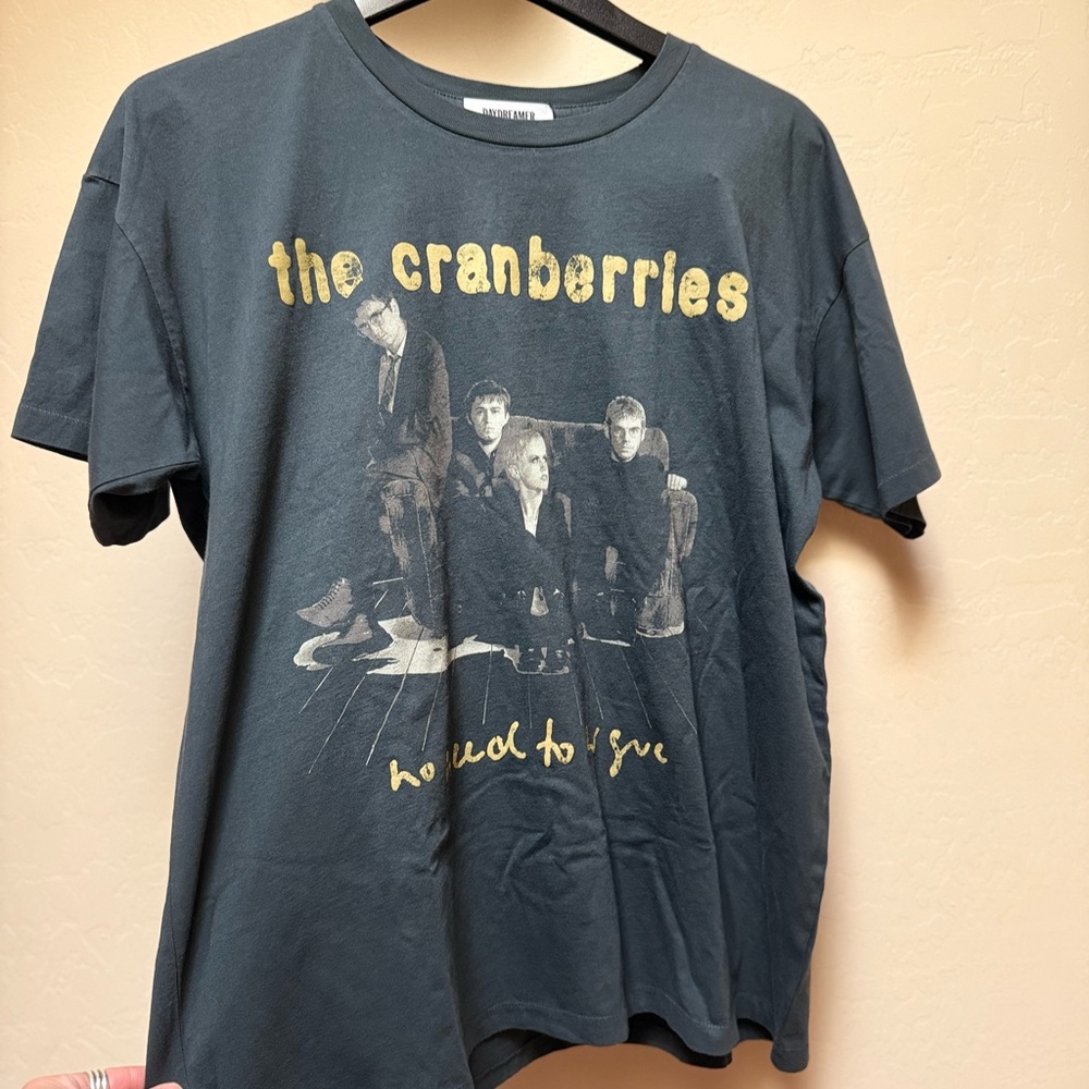 Daydreamer The Cranberries Tee - Black and Gold